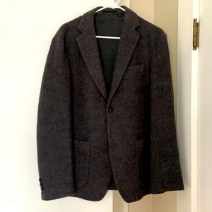 Gray Wool Uniqlo blazer jacket size medium